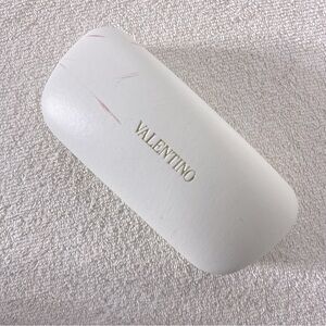 Valentino White Glasses Hard Case